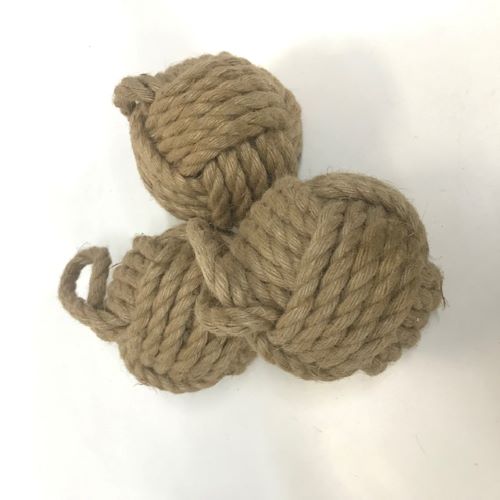ROPE, Glass Ball in Rope Knot